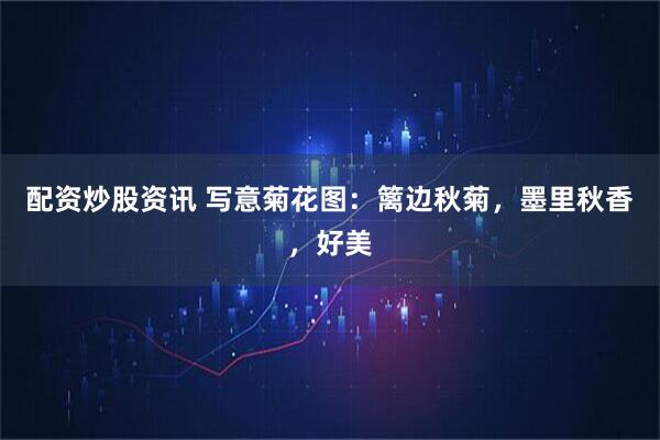 配资炒股资讯 写意菊花图：篱边秋菊，墨里秋香，好美